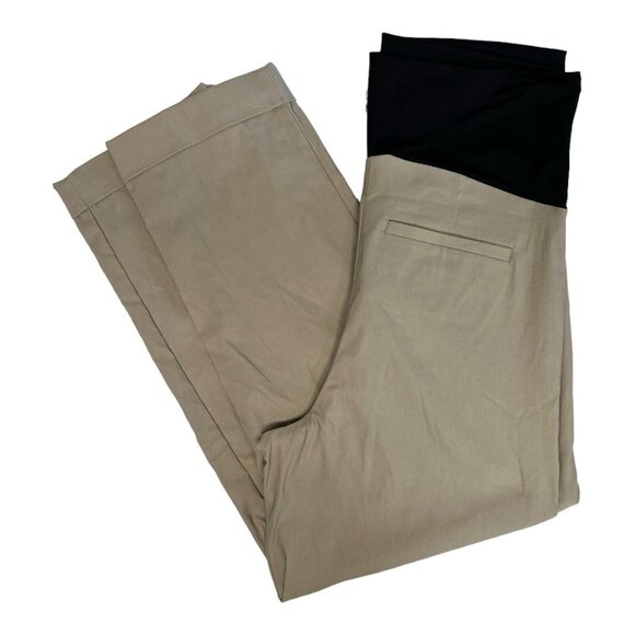 Tribal Cuffed Maternity Pants~Size 16W~Khaki Ankle Trouser~Stitch Fix NWT~L11 14 - Picture 2 of 8